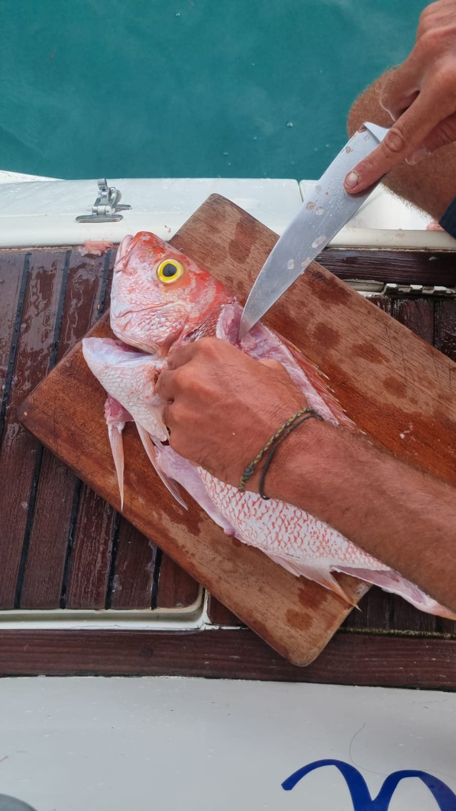 Cooking onboard Lady Lou in San Blas