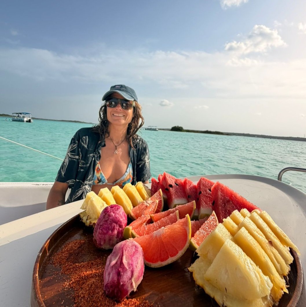 Fresh fruit breakfast on deck