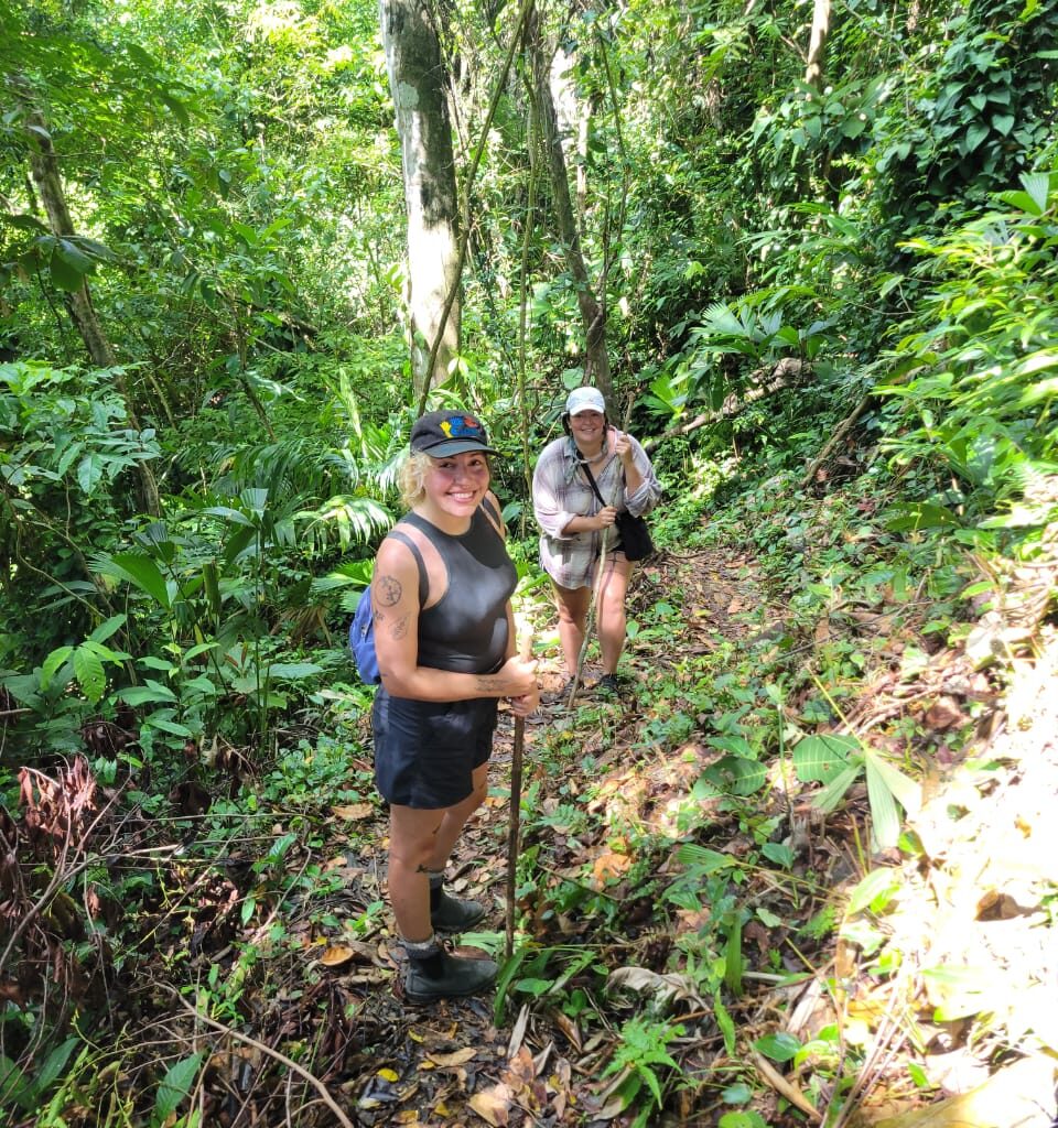 San Blas jungle trail and waterfall