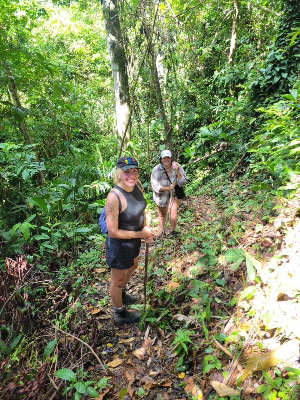 San Blas jungle trail and waterfall